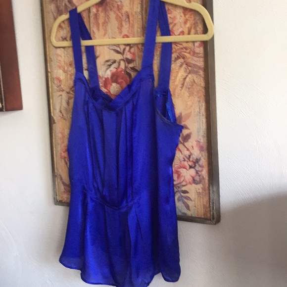 J. CREW 💯% SILK COBALT BLUE TANK TOP BLOUSE 6 S M - Picture 10 of 10